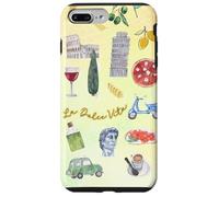 Italy Icons - Watercolor Italian Travel Aesthetic Case for iPhone 7 Plus/8 Plus