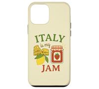 Italy Is My Jam Cute Funny Strawberry Retro Travel Vacation Case for iPhone 12 mini