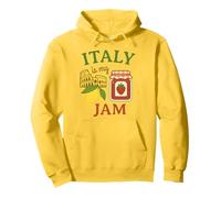 Italy Is My Jam Cute Funny Strawberry Retro Travel Vacation Pullover Hoodie