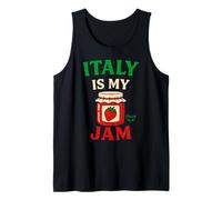Italy is My Jam Cute Funny Strawberry Retro Travel Vacation Tank Top