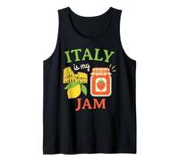 Italy is My Jam Cute Funny Strawberry Retro Travel Vacation Tank Top