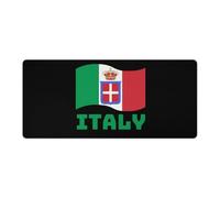 Italy Italia Flag Cute Gaming Mousepad Rubber Base Desk Mat for Home Office Laptop Computer