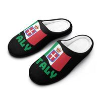 Italy Italia Flag Women's Cotton Slippers | House Slippers Memory Foam Washable Slip On Indoor Outdoor Home Shoes
