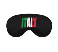 Italy Italian Country Flag Soft Eye Masks with Adjustable Strap Lightweight Comfortable Blindfold for Sleeping