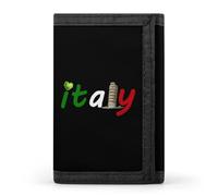 Italy Italian Flag Italia Leaning Tower Trifold Wallet Slim Wallets with ID Window Credit Card Pockets for Men Women