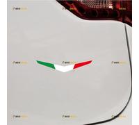 Italy Italian Flag Sticker Decal Vinyl Fit for Fiat Ferrari Alfa Romeo - 2 Pack Tricolor 15.2cm - for Car Boat Laptop Cup No Background Die-Cut