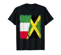 Italy Jamaica Half Flag Italian Jamaican Heritage T-Shirt