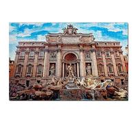 Italy Jigsaw Puzzle 300 Piece Italy Trevi Fountain Rome Puzzle Game Artwork Travel Souvenir 38x26CM