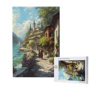 Italy Jigsaw Puzzles for Adults 1000 Landscape Large Jigsaw Puzzles for Adults, Funny/Difficult/Impossible/Challenging Decompression Games, As a Birthday for Women and Men 2T-1786