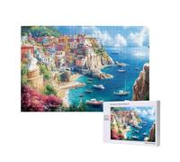 Italy Jigsaw Puzzles for Adults 1000 Ocean Large Jigsaw Puzzles for Adults, Funny/Difficult/Impossible/Challenging Decompression Games, As a Birthday for Women and Men 2T-704