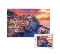 Italy Jigsaw Puzzles for Adults 1500, Landscape Puzzles for Adults Wooden, Funny/Difficult/Impossible/Challenging Decompression Games, As a Birthday for Women and Men M-313