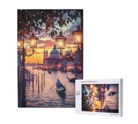 Italy Jigsaw Puzzles for Adults 3000 Boat Large Jigsaw Puzzles for Adults, Funny/Difficult/Impossible/Challenging Decompression Games, As a Birthday for Women and Men 2T-1421