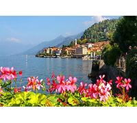 Italy Lake Como Mountain Town Jigsaw Puzzle 100 Piece,Diy Puzzle Assembly Toys For Adult Children Gift 45,5x35,5CM