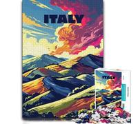 Italy Landscape Art Wooden Jigsaw 300 Pieces, Adult Puzzle | Piece-by-piece progress - a simple way to organise the image at your own pace.