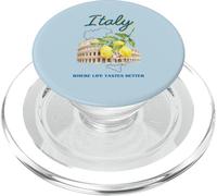 Italy Lemon Colosseum Rome Map Italian Summer Vacation PopSockets PopGrip for MagSafe