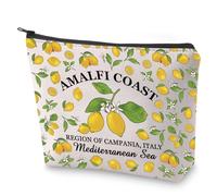 Italy Lemons Cosmetic Bag South Italy Gift Amalfi Coast Travel Makeup Bag Romantic Travel Souvenir Gift (Amalfi Coast)