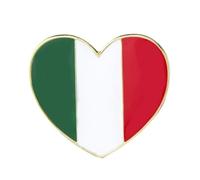 Italy Love Heart Flag Metal Enamel Pin Badge Lapel