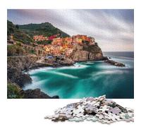 Italy Manarola City Day Puzzles for Adults 500 Pieces Puzzle Jigsaws for Adults Home Decoration Puzzle Toys 500pcs (52x38cm)