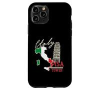 Italy Map And The Leaning Tower Of Pisa Italia Flag Case for iPhone 11 Pro