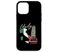 Italy Map And The Leaning Tower Of Pisa Italia Flag Case for iPhone 12 mini