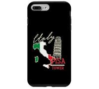 Italy Map And The Leaning Tower Of Pisa Italia Flag Case for iPhone 7 Plus/8 Plus