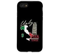 Italy Map And The Leaning Tower Of Pisa Italia Flag Case for iPhone SE (2020) / 7/8