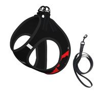 Italy Map Cities Marked Print Small Dog Harness And Leash Set, Adjustable Soft Vest With 360° Reflective Straps For Cats Puppy