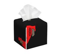 Italy Map Cities Marked Print Tissue Box Cover, Leather Tissue Holder Decorative Tissue Box Holder For Kitchen, Bathroom