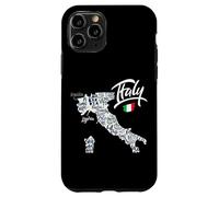 Italy Map Graphic Tees - Novelty Tee Shirts & Cool Designs Case for iPhone 11 Pro