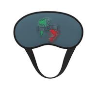 Italy Map Outline Print Adults Soft Washable Eye Mask for Light Blocking Nap Face Sleeping Travel Cover