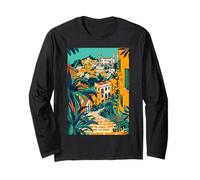 Italy Matera Illustration Long Sleeve T-Shirt