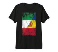 Italy & Moldova Flags - Italian Moldovan Premium T-Shirt