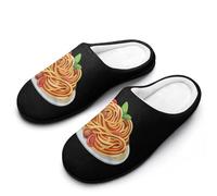 Italy Pasta Noodle Women's Slippers Warm Soft House Shoes Winter Indoor And Outdoor 7-8(39-40