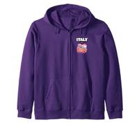 Italy Pizza Love Italian Gifts Food Italy Zip Hoodie