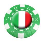 ITALY POKER CHIP GOLF BALL MARKER