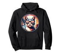 Italy, Positano And Cat At The Amalfi Coast Pullover Hoodie