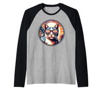 Italy, Positano and Cat at The Amalfi Coast Raglan Baseball Tee