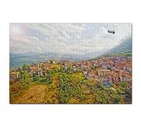 Italy Puzzle 100 Pieces Abruzzo Italy Puzzle Game Artwork Travel Souvenir 45.5x35.5CM