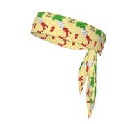 Italy Regional Map With Color Print Head Tie Headbands, Ninja Karate Tie, Athletic Sweatbands,Sweat Wicking Workout Head Band