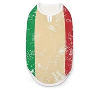 Italy Retro Flag Fashion Pet Vest, Easy Wear Dog Clothes for Small Dogs Daily Walking S