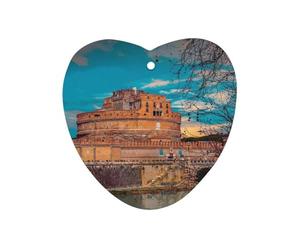 Italy Rome1 Ancient Architecture Car Air Freshener Aromatherapy Tablet Hanging Decor for Rearview Mirror Dorm