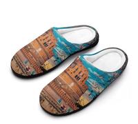 Italy Rome1 Ancient Architecture Men's Slippers House Slipper Anti-skid Sole Indoor Shoes Outdoor Comfort Cotton