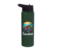 Italy Sardinia Souvenir/Sardegna/Sardinia Stainless Steel Insulated Water Bottle
