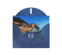 Italy Sea at Sunset Blue prints Greeting Cards 6x4-inch with Envelope | Perfect for writing greetings and thank-you notes