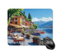 Italy Seaside Town Mouse Pad Square Mouse Mat Cute Mousepad