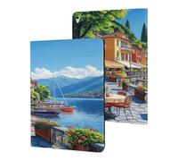 Italy Seaside Town Tablet Case Protective Case Stand Cover