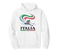 Italy Ski Racer Design Winter Sports Alpine Speed design Pullover Hoodie