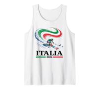 Italy Ski Racer Design Winter Sports Alpine Speed Design Tank Top