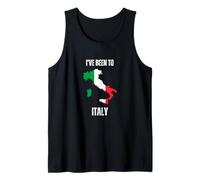 Italy Travel I've Been to Germany Flag Map Tank Top
