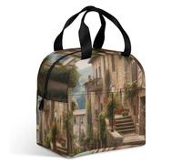 Italy Tuscan Lunch Bag for Adult, Leakproof Insulated Lunch Tote Bag with Zipper & Multiple Pockets, Large Capacity Lunchbox for Office Work Picnic